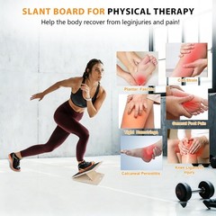 Slant Board for Calf Stretching, 15.6 x 11.7 x 1.6 Inch, Fig. Reactionary
