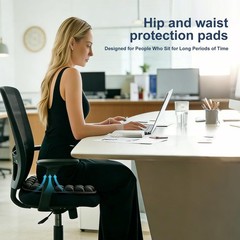 Portable Inflatable Airplane Seat Cushion – Ergonomic Travel Support, 36 Air Cel