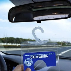 2PCS Protector Cover Holder for Handicap Placard Disabled Parking Mirror Hanger