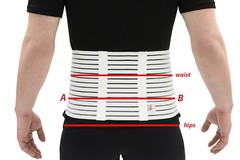 ITA-MED Men’s Abdominal Support Binder – Breathable Elastic – Made in USA