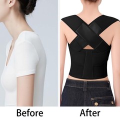 Cmipeob Posture Corrector for Women and Men Plus Size Full X-Large, Black