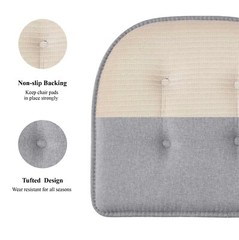 Premium Thick U-Shaped Memory Foam Chair Cushion Nonslip Rubber Back Seat Pad