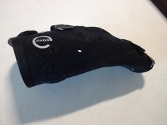 DJO Exos Extended Short Thumb Spica Black Left Hand Small