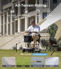 39.7Lb Ultra-Lightweight 4-Wheel Mobility Scooter – Portable & Foldable Scooter