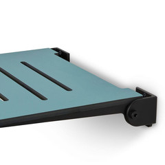 Seachrome 18 In. Silhouette Slimline Folding Wall Mount Shower Bench Seat, Sea C