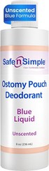 Ostomy Deodorant Liquid Unscented 8oz Pouch Odor Eliminator for Adults