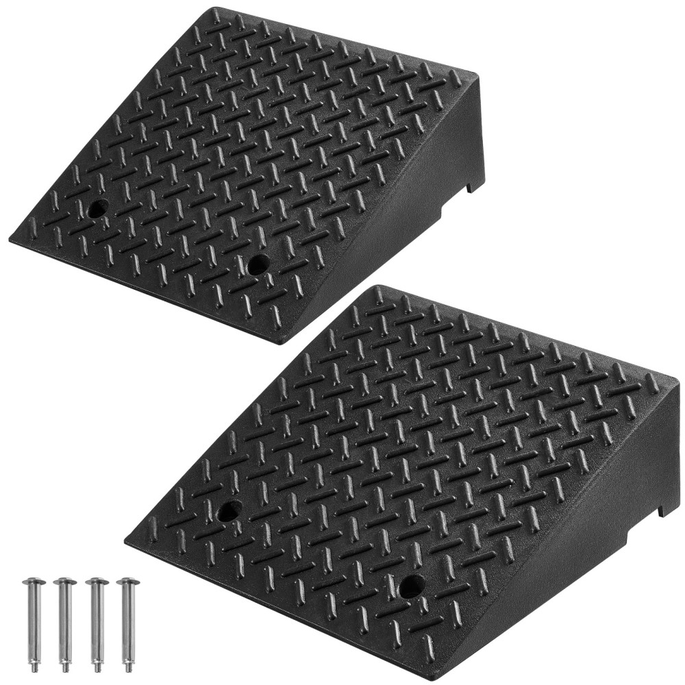 Driveway Curb Ramp, 7000 lbs Load Capacity, 7 Inches Rise Height Heavy Duty