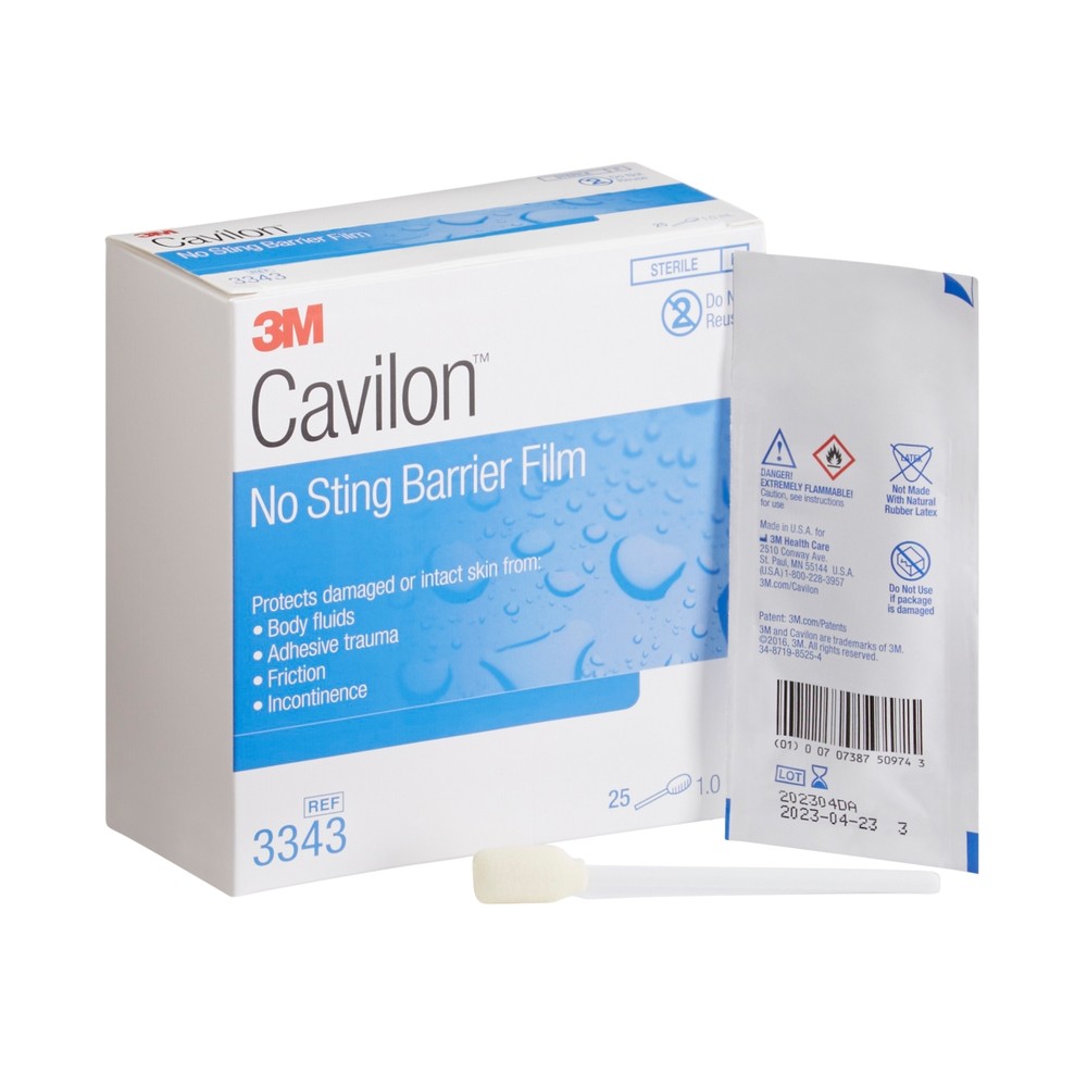 3M Cavilon No Sting Skin Barrier Applicator 1 mL Sterile 3343 25 Ct