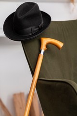 Dr. Watson – Handcrafted Wooden Walking Stick, Walking Cane with Duke Handle