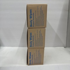 3 Body Wipes XL soft with Vitamin E Aloe Scent 9×11 | 30 Individually Packs