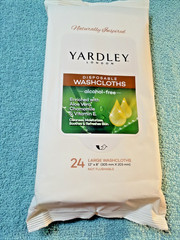 240 YARDLEY LONDON Disposable Washcloths Moisturiizing 10 Packs 24 Cloths Ec Pk