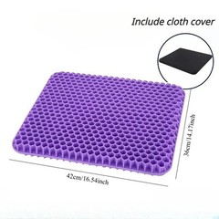 Double Thick Gel Seat Cushion Egg Honeycomb Cooling Chair Car Office Pad