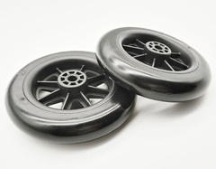 Universal Walker replacement wheels,5”Caster Wheels,Axle 5 inches, Black