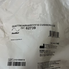 NEW/SEALED Quattro Air Fit 10 Cushion Size Large
