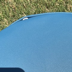 up & up Blue Round Seat Cushion Polyester Removable Cover Portable Handle