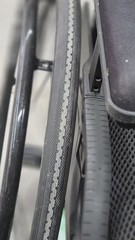 MOTION COMPOSITES Helio C2 Wheelchair W/ Newton Gravity Wheels Air Grip Handle