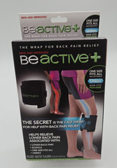 BeActive Plus Acupressure Calf Brace Sciatic Nerve Pain Relief Black New