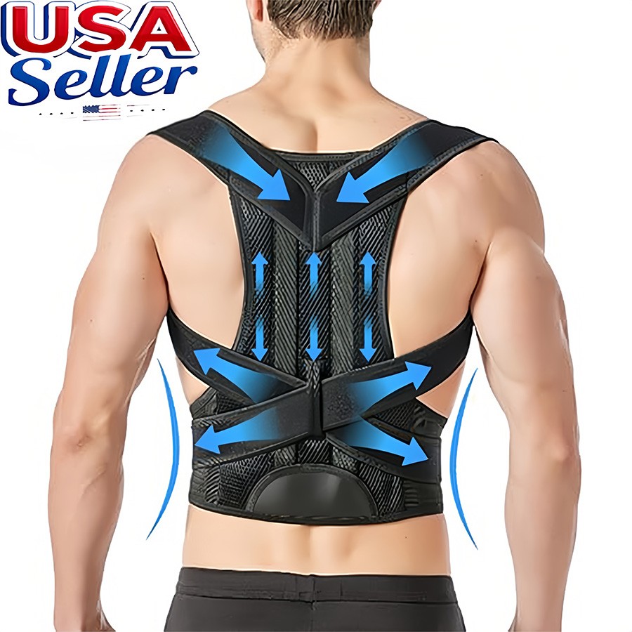 Posture Corrector For Men Women Support Back Shoulder Pro Brace Belt Adjustable