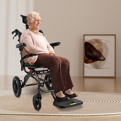 All-terrain Adjustment Backrest Wheelchairs Foldable Wheelchair For Senior 130kg