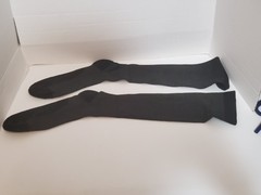 Bamboo Viscose Mens Compression Socks XXL Dark Grey Arch Support Reinforced Sole