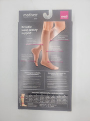 2 Mediven plus, 30-40 Plus Calf High w/ Silicone Topband Open Toe 20101 Beige