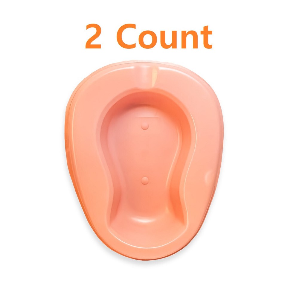 Stackable Bedpan, Dusty Rose 1.75 Qrt / 1656 mL, 250 lbs Weight Capacity, 2 Pans