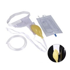 Portable Urine Leg Bag Collector Catheter Male Wearable Mens Urinal KIT 1000ml.