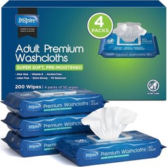 Thick & Strong 8×12 Aloe Vera Wipes for Adults | 200 Count for Incontinence