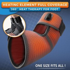 1 Pair Ankle Heating Pad for Feet Achilles Tendonitis Relief, Heated Ankle Br