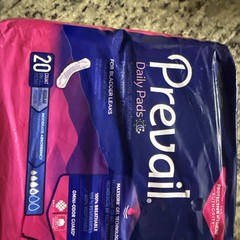 Prevail Daily Pads for Bladder Leak Moderate Absorbency(#4) 2 PACKS /40 Pads