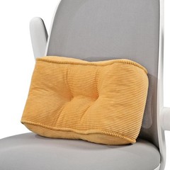 Ergonomic Lumbar Support Pillow for Desk & Car – Natural Latex Foam, Corduroy…