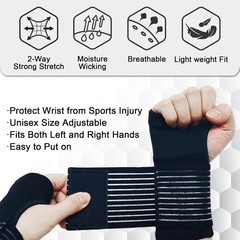 2 Pack Wrist Brace Compression Adjustable Support for Carpal Tunnel Tendonitis