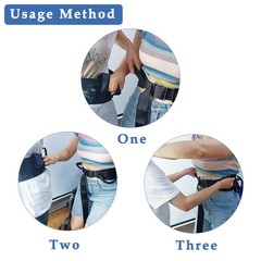 Gait Belt with Handles for Seniors, Nursing Staff, Transfer Belt for Elderly and
