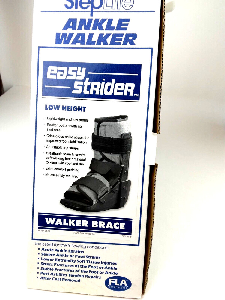 StepLite Ankle Walker Easy Strider Low Height, Size Medium (M 8-9.5/ W 9-10.5)