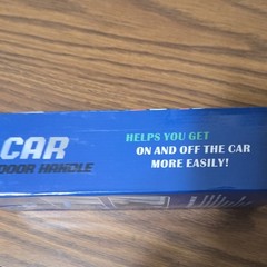 Portable Blue Car Door Standing Assist Handle, Lightweight Easy to Use, 2 Pack
