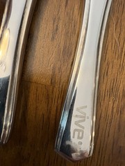 Vive Weighted Utensils 4 Pc Set Adaptive Spoon Fork Knife Tremor Arthritis Aid