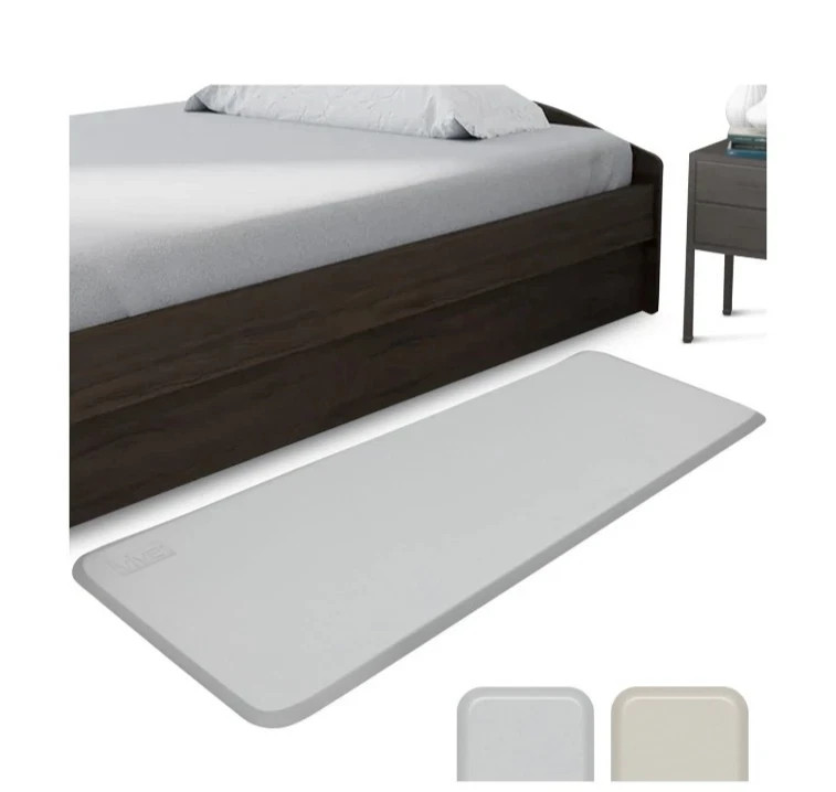 Vive Fall Mat 72″ X 24″ Bedside Fall Safety Protection Beveled Mat Beige NEW
