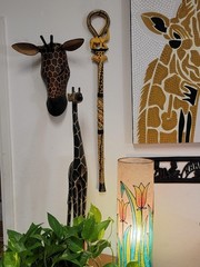 Stoneage Arts Global African Wood Decorative Walking Stick Hand Made In Kenya