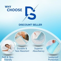 25/50/100 Disposable Incontinence Bed Pads 90 x 60cm–Highly Absorbent Sheets Mat