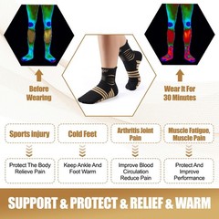 NEENCA Copper Compression Socks, Medical Ankle Support Socks for Injury Recov…