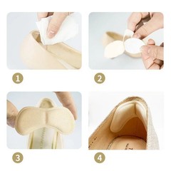 12 Pcs Heel Insoles Patch Pain Relief Anti-wear Cushion Pads Feet Care Heel Prot