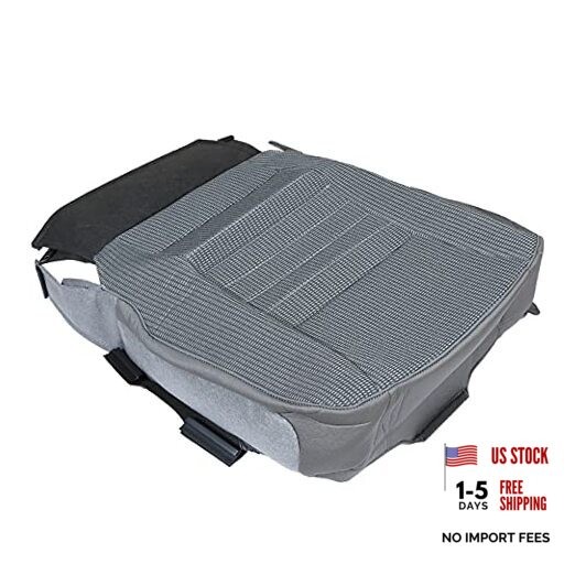 Driver Side Bottom Cloth Seat Cover Gray Replacement for R-a-m 2500 3500 2006