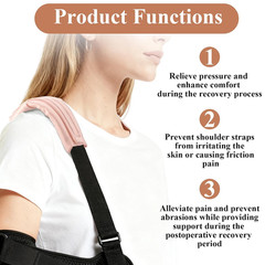 2-Pack Cushioned Arm Sling Padding for Neck & Shoulder,Soft Neck Pad Strap Cushi