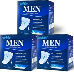 36 Count Deodorizing Incontinence Pads for Men Urine Shield Leakage Guard
