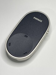 Phonak PartnerMic With Charging Cable, hardcase, lanyard, plug soft case