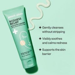 Peach Slices – Redness Relief Soothing Cleanser 4.05 Oz – Gently Cleanse And
