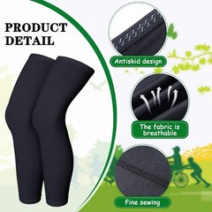 Men Women Full Length Compression Leg Sleeves & Arm Sleeves Foot Support