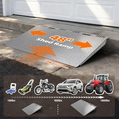Pack Shed Ramp -9″ x 48“ Shed Ramp for Riding Mower | 1800 lb LBS/Pair 2
