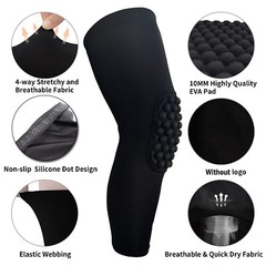 Knee Pads Leg Sleeves Protective Gear Gel Sports Work Basketball Adult Youth Kid
