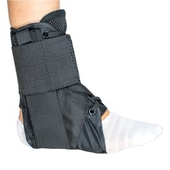 McKesson Black Ankle Brace Medium Lace-Up for the Foot 155-81-97045